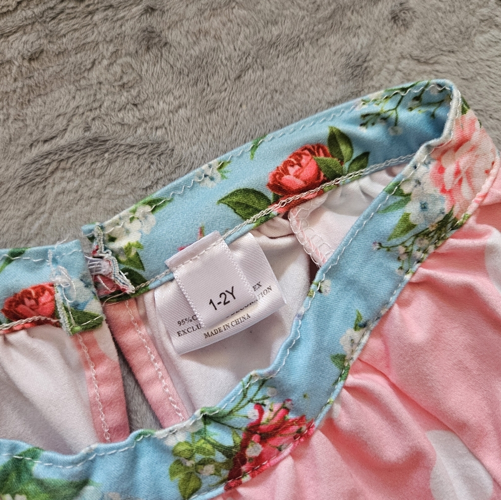 Pink Polka Dot Ruffle Dress - Picture 2 of 2